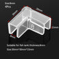 Lot de 4 protections d'angle anti-collision en plastique pour aquarium, 5/6/8/10/12/15 mm, sans adhésif, accessoires