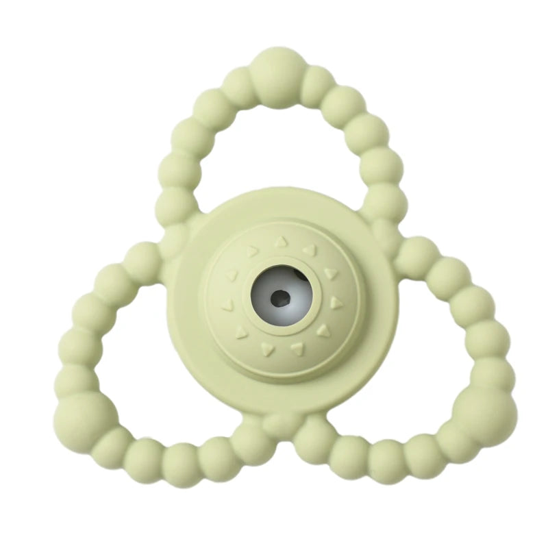 1Pcs Baby Silicone Teether Ring BPA Free Rattles Bracelet Food Grade Newborn Baby Accessories Cartoon Silicone Teething Toys