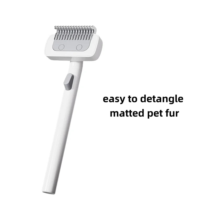 Professional Pet Comb Self Cleaning Smooth Brush for Dogs And Cats Easy to Handle Grooming Tool for Removing Floating Undercoat