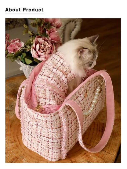 Sacs à bandoulière de luxe pour petits chiens, articles pour animaux de compagnie, sac à main portable pour chiots, accessoires pour chiens, Yorkshire, Chihuahua, sac de transport pour chats