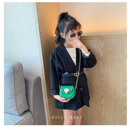 Lovely Patent Leather Children's Crossbody Bags Cute Little Girls Mini Shoulder Bag for Kids Fashion Coin Purse Small Handbags