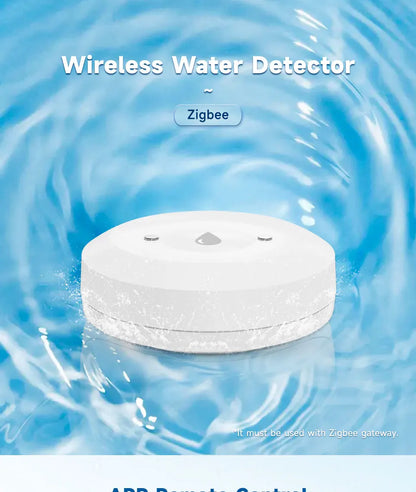 Détecteur de fuite d'eau TUYA Zigbee, capteur d'inondation d'eau, application Smart Life, surveillance à distance, alarme d'inondation, protection de sécurité contre les débordements