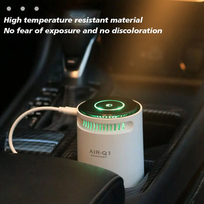 Purificateur d'air portable pour maison, voiture, purificateur d'air à ions négatifs pour la fumée, le pollen, désodorisant silencieux USB pour chambre, bureau, salon