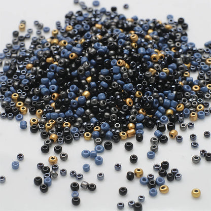 18g Mix Size 1.5-4mm Crystal Seed Beads Round Solid Colors Loose Spacer Glass Beads for Fashion DIY Handmade Bracelet Jewelry