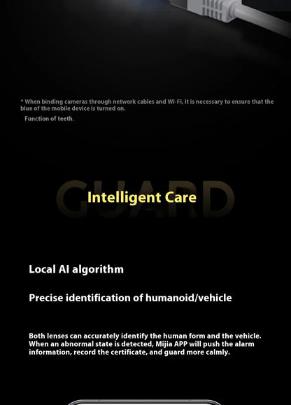 Xiaomi Outdoor Camera 4 Dual Version MJSXJ10HL IP66 Security Protection CCTV AI Detection Full-Color Night Vision Smart Home