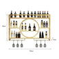 Wall Mount Wine Rack Bottle Wine Bar Cabinet Holder Adapt Single Miniature Black Cup Glass Storage Wine Cabinet Decor Szafeczki