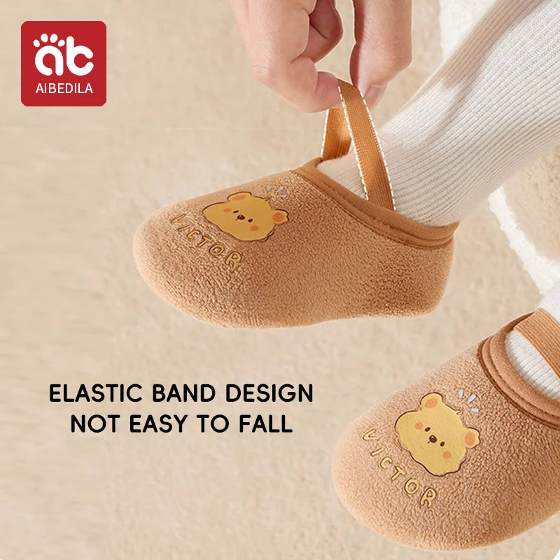 Baby Floor Socks Spring Autumn Infant Toddler Socks keep warm Soft-soled Shoes Early Education Socks Indoor shoes sock