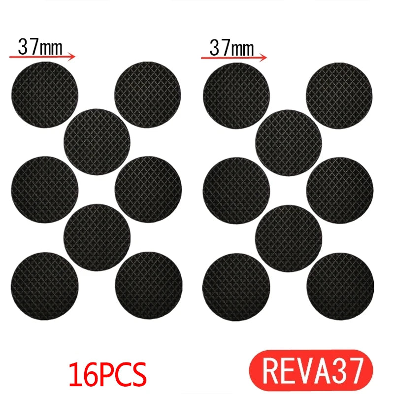 Tapis de protection anti-rayures pour pieds de meubles, couvre-pieds de table, antidérapants, noirs, autocollants