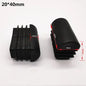 4pcs Square Plastic Blanking End Caps Tube Pipe Inserts Plug Bung for table chair leg cover furniture leveling feet protector