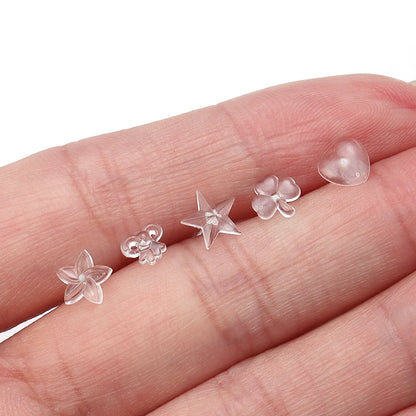 Louleur Crochets d'oreilles en résine transparente pour la fabrication de bijoux, boucles d'oreilles, base de crochet, accessoires de bricolage, vente en gros