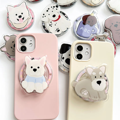 Magnetic Phone Holder Custom Cartoon Design Acrylic Phone Grip GripTok Popular Phone Socket Stand Custom Photo Logo