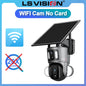 LS VISION 4G Solar Security Camera Outdoor 20X Zoom Dual Screen 8MP WiFi PTZ Dual Lens PIR Detection Auto Tracking Camera UBOX