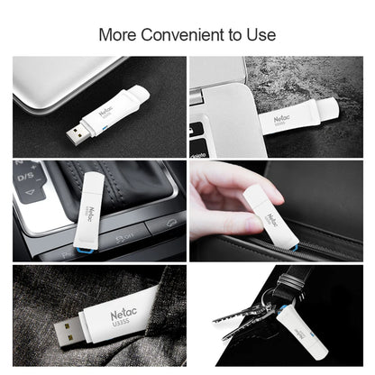 Netac Original USB 3.0 Pen Drive Write Protect U-Disk 64GB USB Flash Drive 90MB/s for Phone TV Notebook Memory OnlyDisk U335S