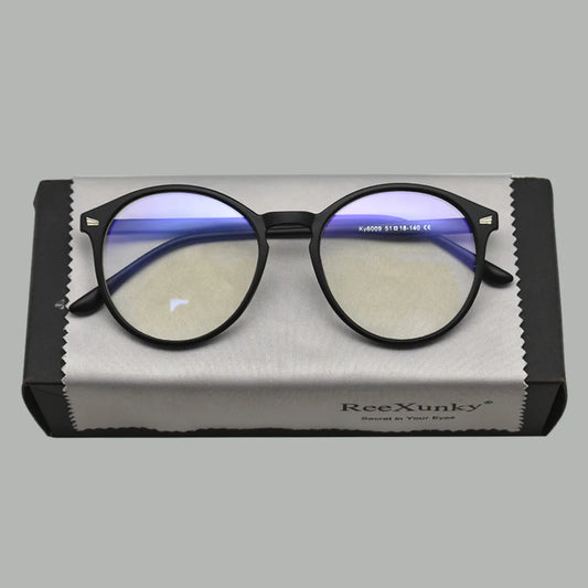Lunettes photochromiques anti-rayons bleus pour ordinateur, monture ronde vintage, pour homme et femme, verres de jeu, anti-fatigue oculaire, bloquant la lumière
