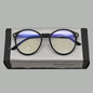 Lunettes photochromiques anti-rayons bleus pour ordinateur, monture ronde vintage, pour homme et femme, verres de jeu, anti-fatigue oculaire, bloquant la lumière