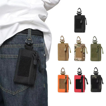 Tactical Pouch Mini Wallet Card Key Holder Pouch Belt Waist Pack Hiking Hunting Bag Outdoor Sport Coin Purse Multifunctional Bag