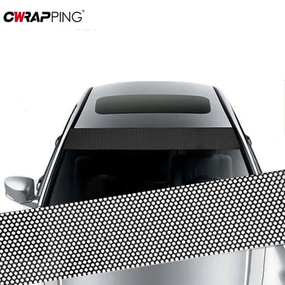 Car Front Windshield Sunshade Stickers 3D Vinyl Film Sunshade Decorative Stickers for Auto Front Windshield Decorative Sticker