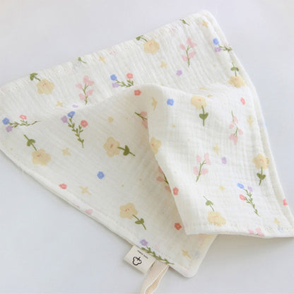 Cotton Towel Newborn Baby Items 4 Layer Muslin Baby Bibs Handkerchief Soft Saliva Towel Feeding Burp Cloths