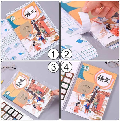 Lot de 10 à 30 protège-livres autocollants transparents et mats A4/16K/22K, imperméables, pour manuels scolaires, fournitures d'emballage