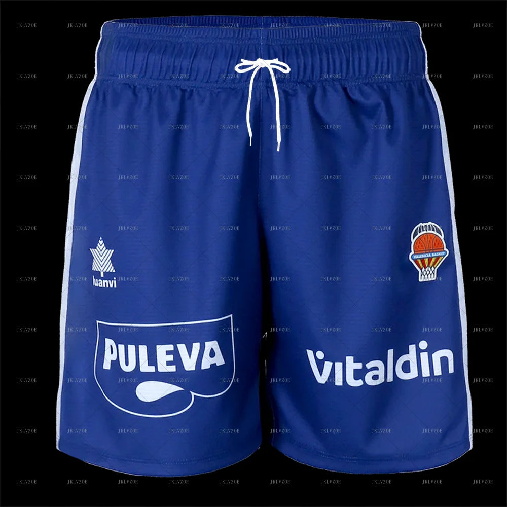 24/25 New Arrival Valencia City Basketball Shorts Jersey for Kids & Adults Summer Shorts Spain Basketball Training Men's Jerseys
