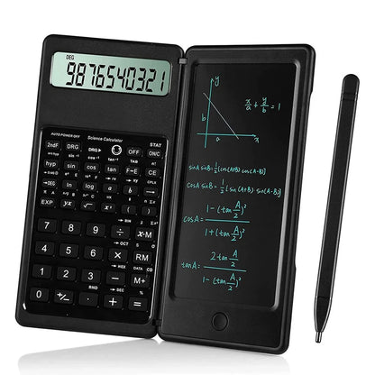 Scientific Calculator With Writing Foldable Tablet Multi Functions Engineering Financial calculator For School Students Office