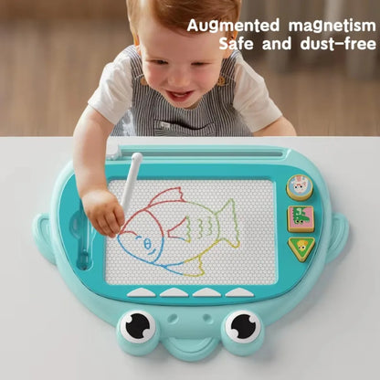 Children's Magnetic Drawing Board Portable Erasable Colorful Writing Pad Toy For Kid Toddlers Babies With One Pen Birthday Gifts