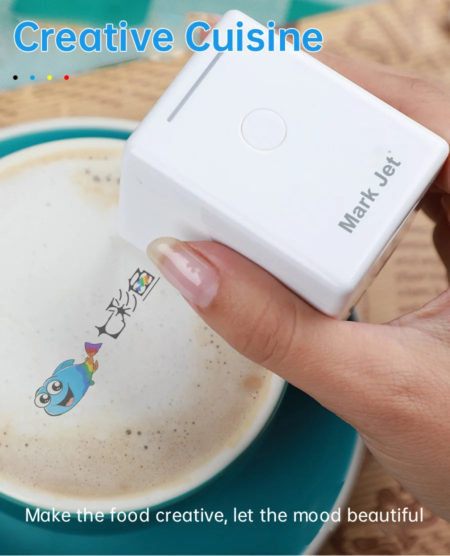 Mark Jet Mini Portable Color Printer Customized Text Smartphone Wireless Printing Handheld Inkjet Printer Tattoo Printer