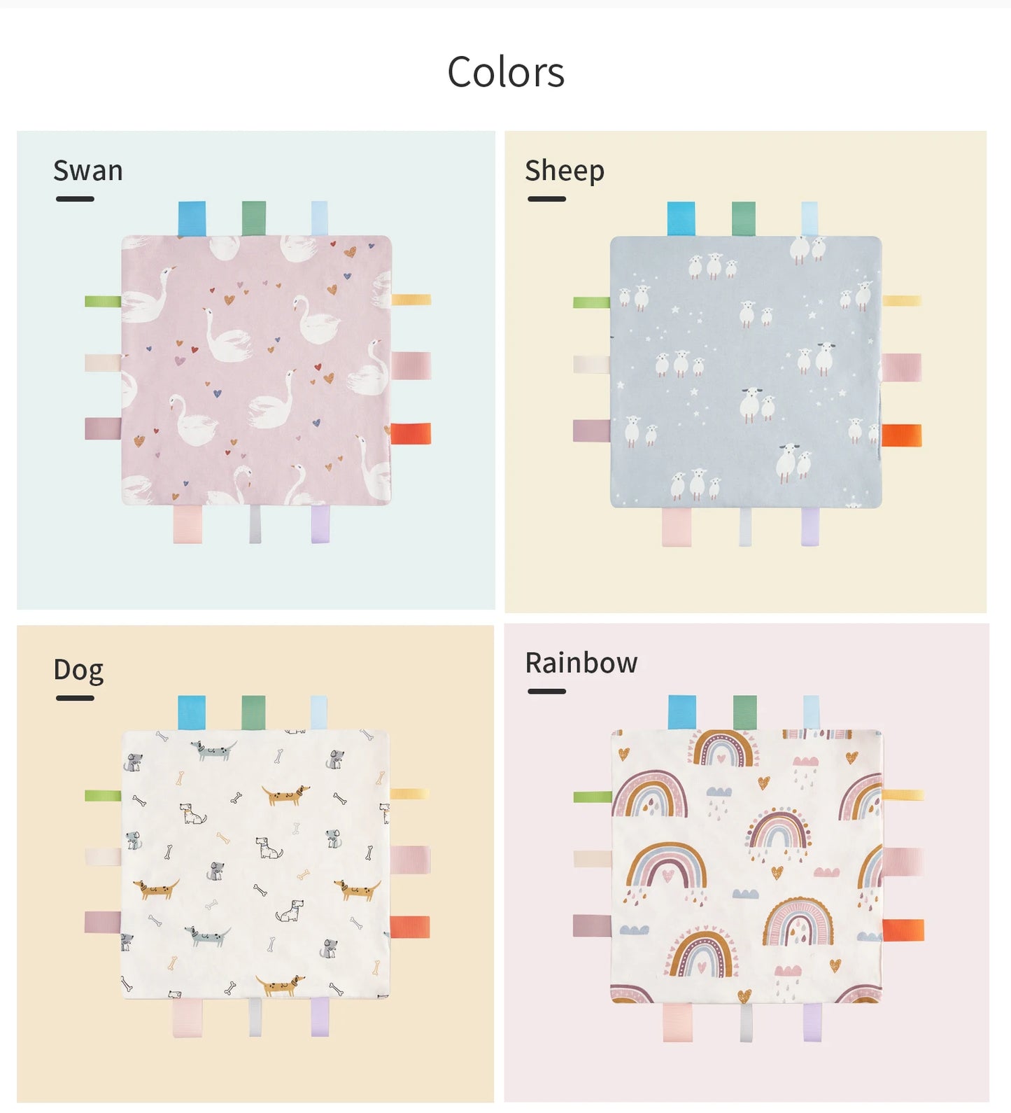 INSULAR Baby Comfort Towel Cotton Comforter Blanket Soft Newborn Sleeping Dolls Kids Fashion Sleep Toy Soothe Appease Bibs