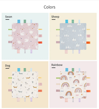 INSULAR Baby Comfort Towel Cotton Comforter Blanket Soft Newborn Sleeping Dolls Kids Fashion Sleep Toy Soothe Appease Bibs