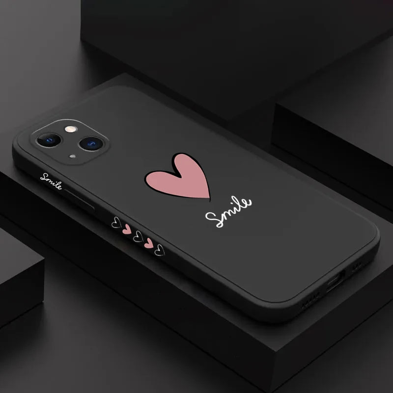 Big Red Heart Phone Case for Xiaomi Redmi Note 14 13 12 12S 11 11S 10 10S Pro Plus Redmi 10C 12C 13C 4G 5G Soft Silicone Cover