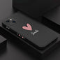 Big Red Heart Phone Case for Xiaomi Redmi Note 14 13 12 12S 11 11S 10 10S Pro Plus Redmi 10C 12C 13C 4G 5G Soft Silicone Cover