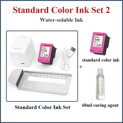 Mark Jet Mini Portable Color Printer Customized Text Smartphone Wireless Printing Handheld Inkjet Printer Tattoo Printer