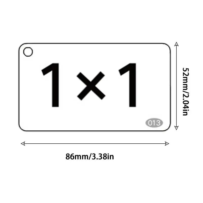 Kids Math Learning Cards Mathematics Card Tool Multiplication Division Arithmetic Education Toys For Children Birthday Gift