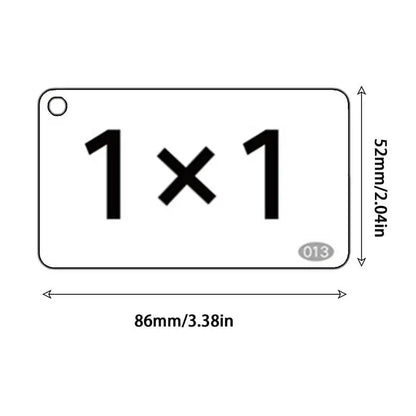 Kids Math Learning Cards Mathematics Card Tool Multiplication Division Arithmetic Education Toys For Children Birthday Gift