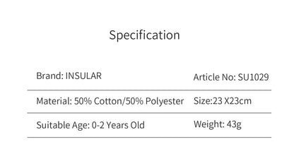 INSULAR Baby Comfort Towel Cotton Comforter Blanket Soft Newborn Sleeping Dolls Kids Fashion Sleep Toy Soothe Appease Bibs