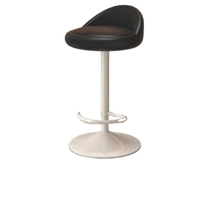 Minimalist Modern Home Elevated Foot Stool Adjustable Backrest Seat Creamy Milk Tea Shop Dining Stool Kitchen Island Seat