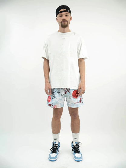 2024Summer New Digital Printing American Sports Casual Shorts Mesh Breathable and Loose Men's Short Shorts