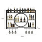 Wall Mount Wine Rack Bottle Wine Bar Cabinet Holder Adapt Single Miniature Black Cup Glass Storage Wine Cabinet Decor Szafeczki