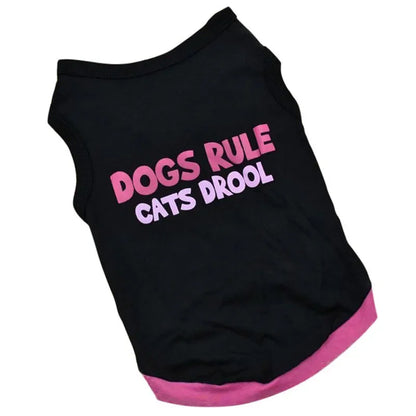 UBBT Security Dog Vest Dog Clothes XS-L Black Pet Puppy T Shirts For Small Dogs Chihuahua Yorkie Pug Cat Vest Costume