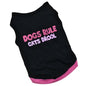 UBBT Security Dog Vest Dog Clothes XS-L Black Pet Puppy T Shirts For Small Dogs Chihuahua Yorkie Pug Cat Vest Costume