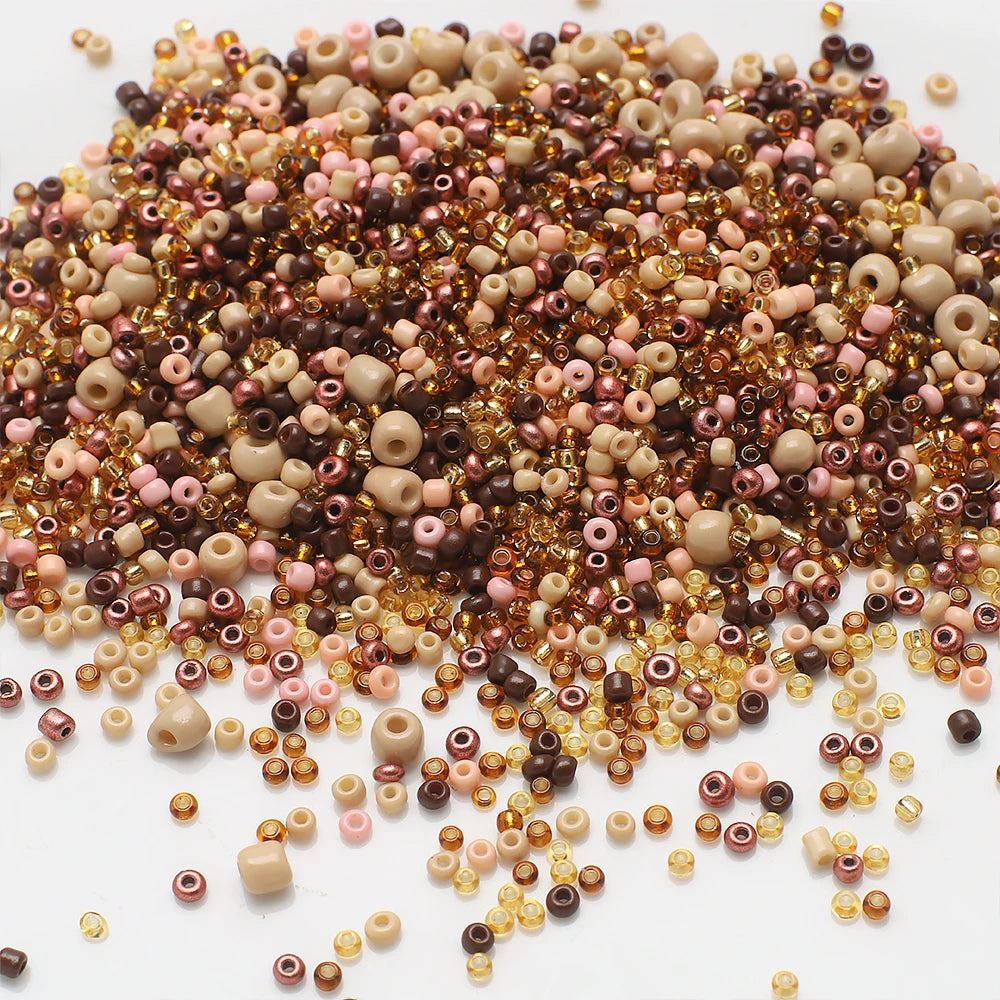 18g Mix Size 1.5-4mm Crystal Seed Beads Round Solid Colors Loose Spacer Glass Beads for Fashion DIY Handmade Bracelet Jewelry