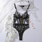 2025 Explosive Models Sexy Fashion Rabbit Girl Seduction Jumpsuit Splicing Mesh see-through Lace Floral Lace Exotic Costumes
