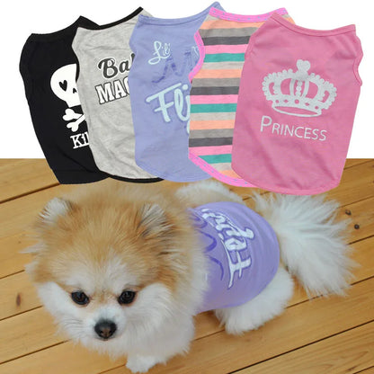 UBBT Security Dog Vest Dog Clothes XS-L Black Pet Puppy T Shirts For Small Dogs Chihuahua Yorkie Pug Cat Vest Costume