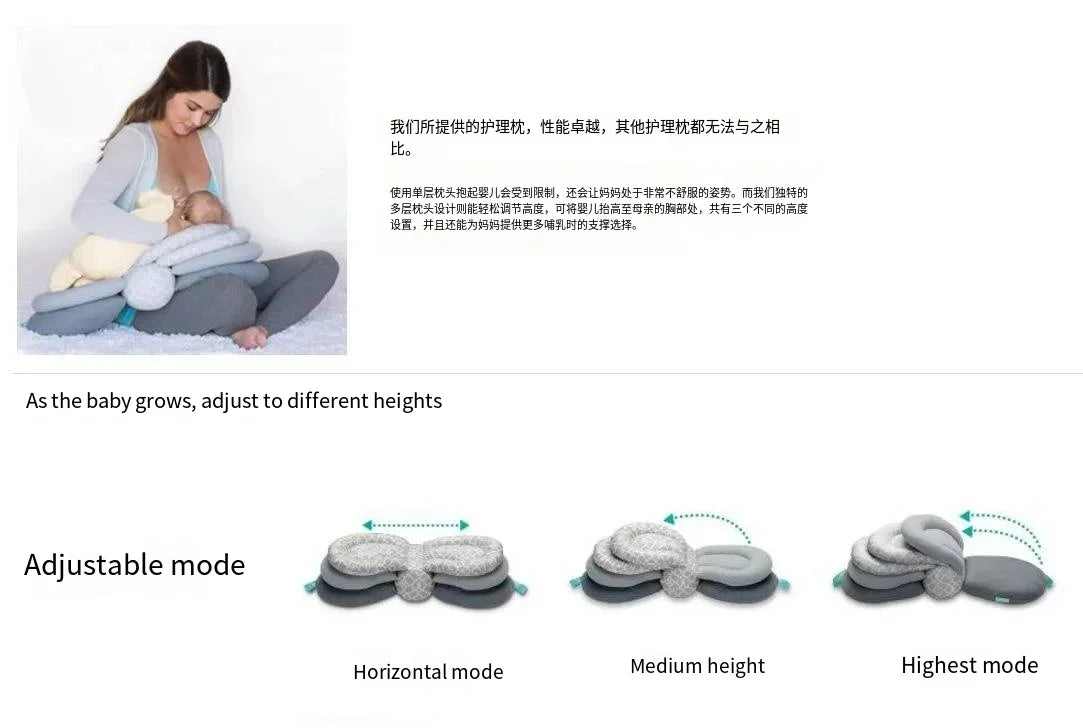 Mattress Baby Feeding Pillow Breastfeeding Pillow Multifunctional Newborn Baby Breastfeeding Anti-Spitting