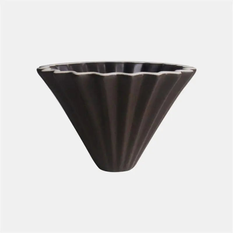 Ceramic Coffee Dripper Pour Over Coffee Maker Handmade Origami Coffee Filter Cup Flower Shape Funnel Drip Cafe Cake Cup Home