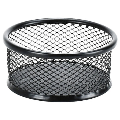 Paper Clip Holder Basket Office Supplies Binder Clips Containers for Desk Accessories Grid Desktop Mesh Holders Sundries Iron