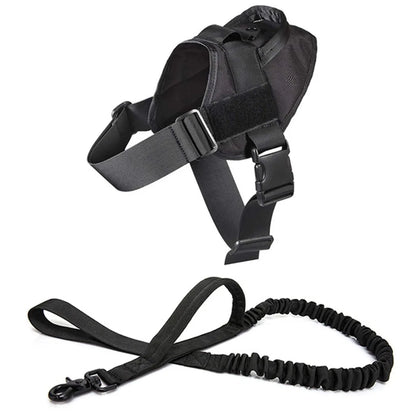 Dog Tactical Vest Nylon Outdoor Water-Repellent Dog Clothing Large and Medium-sized Dog Training Vest Harness Traction