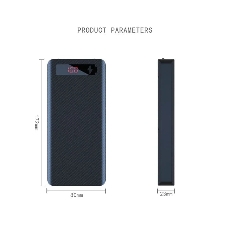 Dual USB Micro USB Type C Power Bank Shell 5V DIY Shell 18650 Holder Cases Detachable Battery Charge Storage Box Without Battery