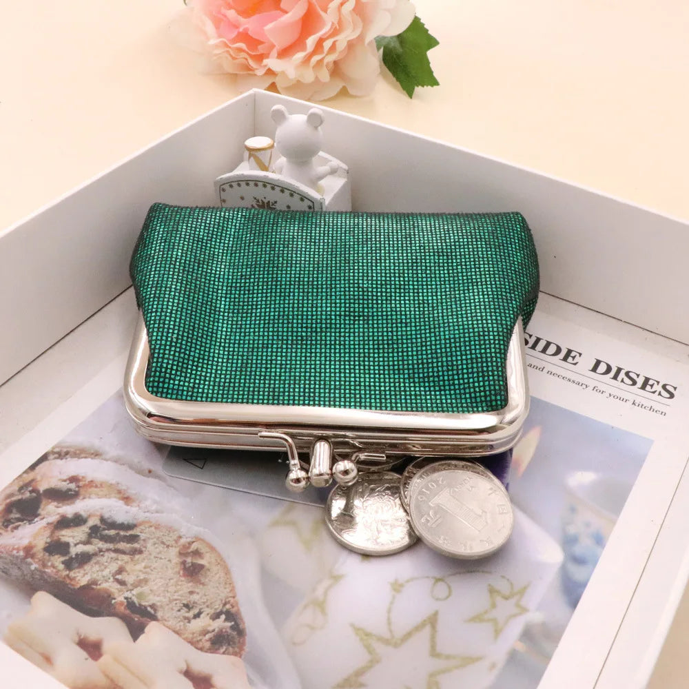 New Double Layer Women Wallets Short PU Leather Coin Purse Mini Wallet Retro Coin Purse for Women Lipstick Storage Dropshipping