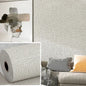Papier peint autocollant 3D en mousse de lin, 50 cm x 10 m, couleur unie, épais, imperméable, pour rénovation murale